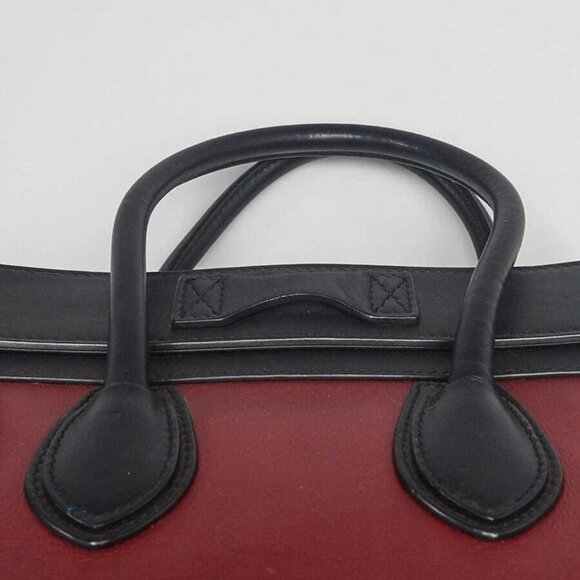 Celine Tricolor Leather/Suede Micro Luggage Tote Bag - Picture 7 of 12